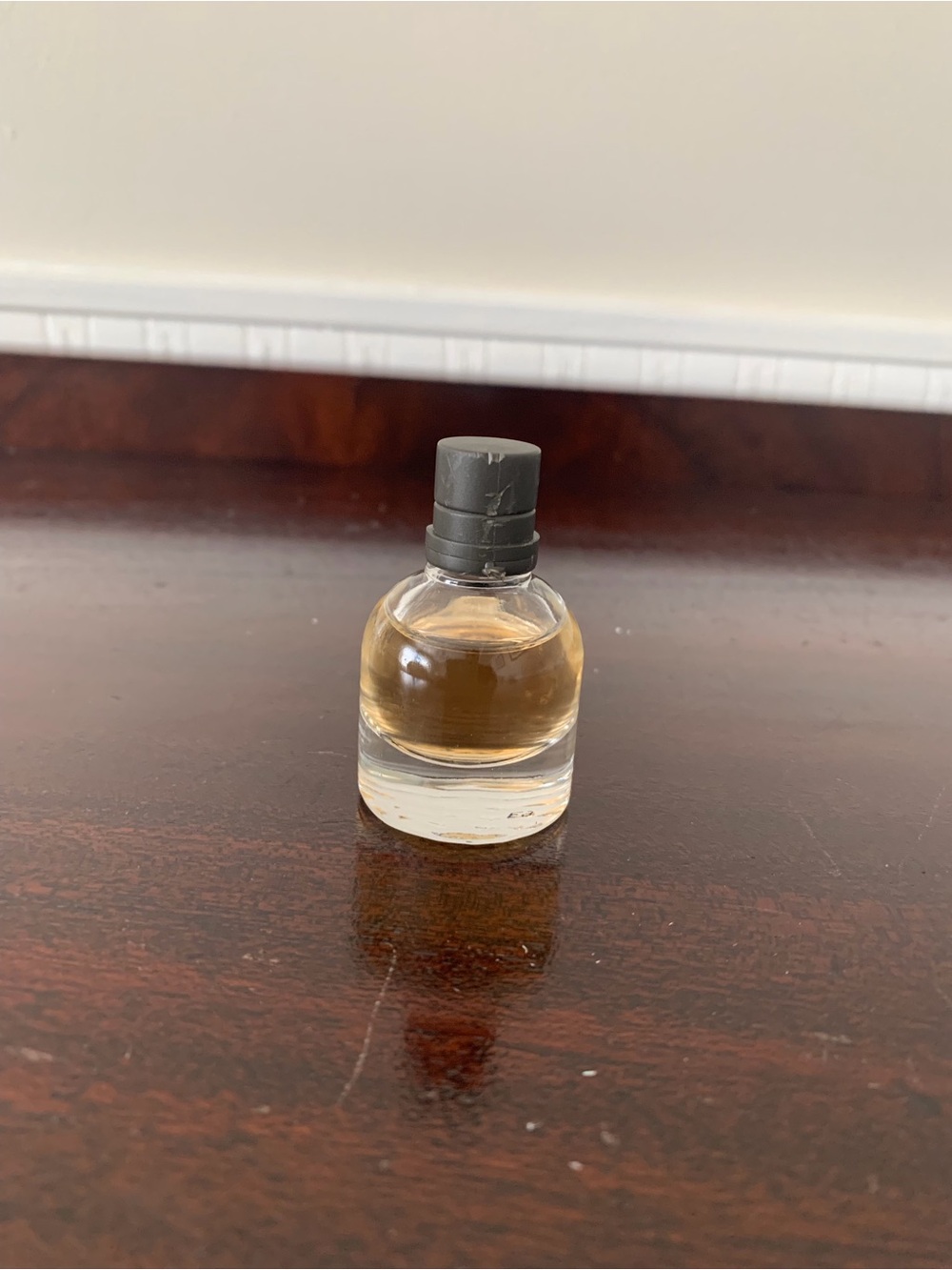 Bottega Veneta Small Fragrance Bottle with Amber Liquid and Gray Cap